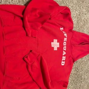 Red medium Lifeguard hoodie